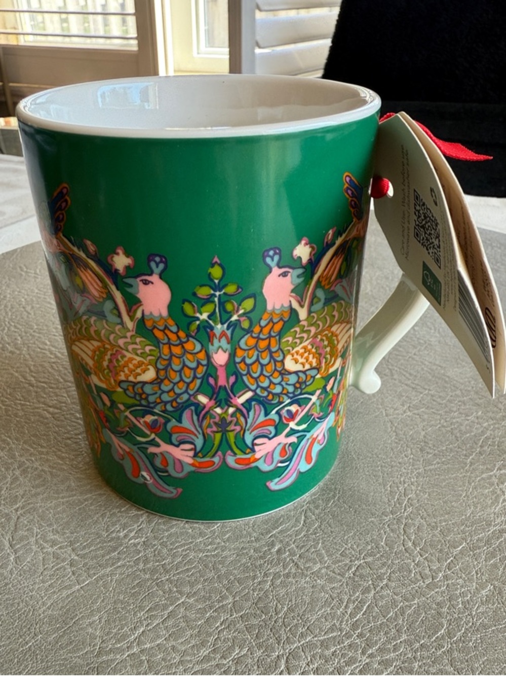 William Morris Peacock & Bird Festive China Mug